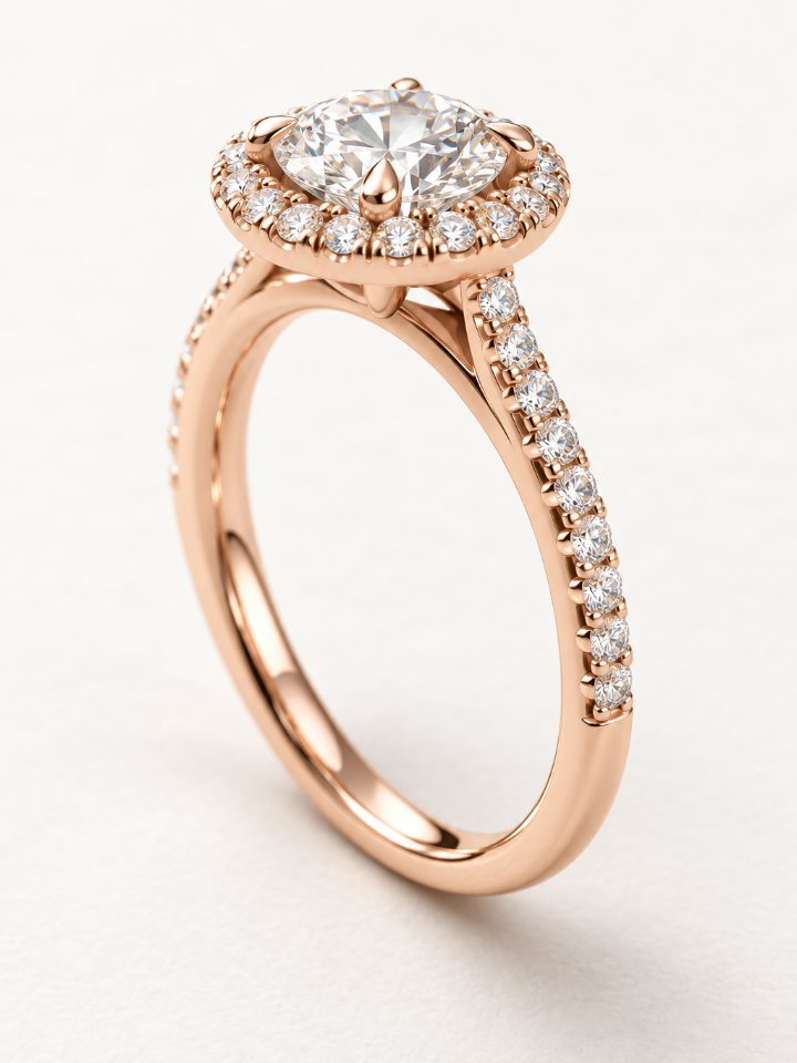 The same ring in rose gold